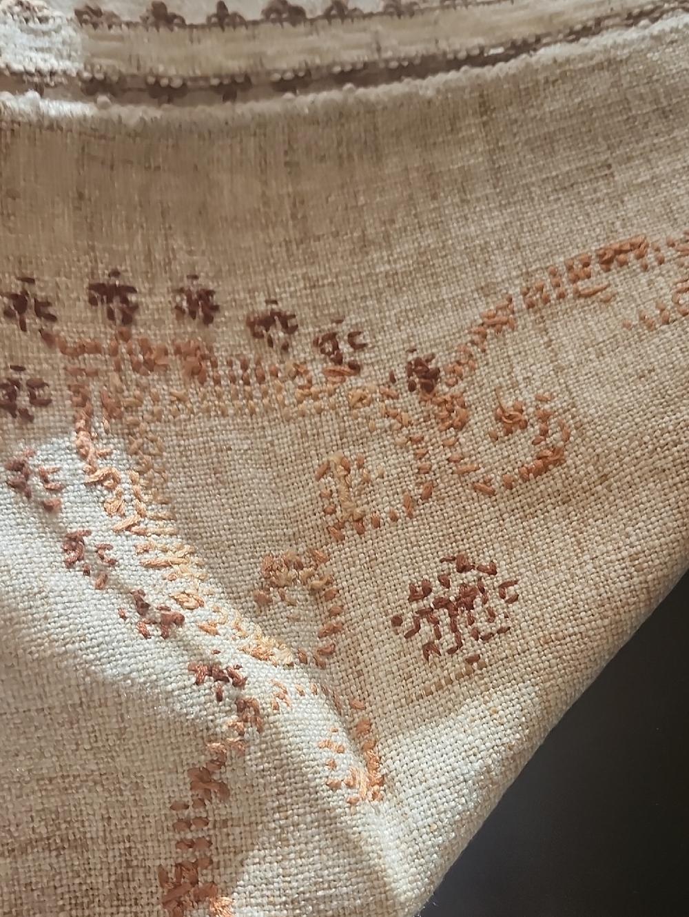 Hand Stitched German Table Cloth - Picture 6 of 8